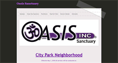 Desktop Screenshot of oasisincsanctuary.com
