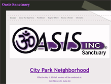 Tablet Screenshot of oasisincsanctuary.com